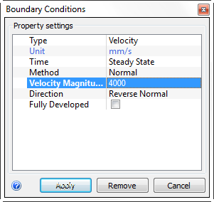 velocity magnitude