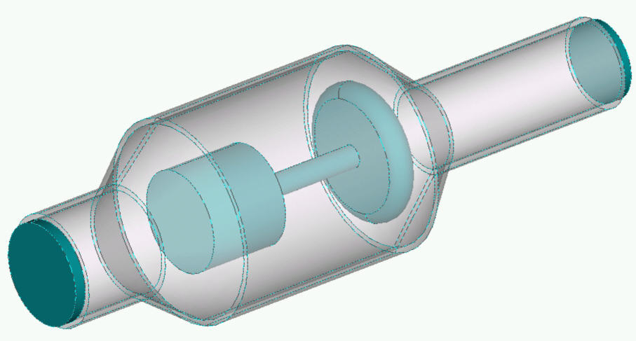 pipe geometry with end volume