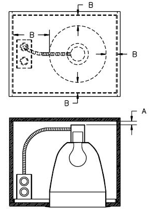 recessed ceiling