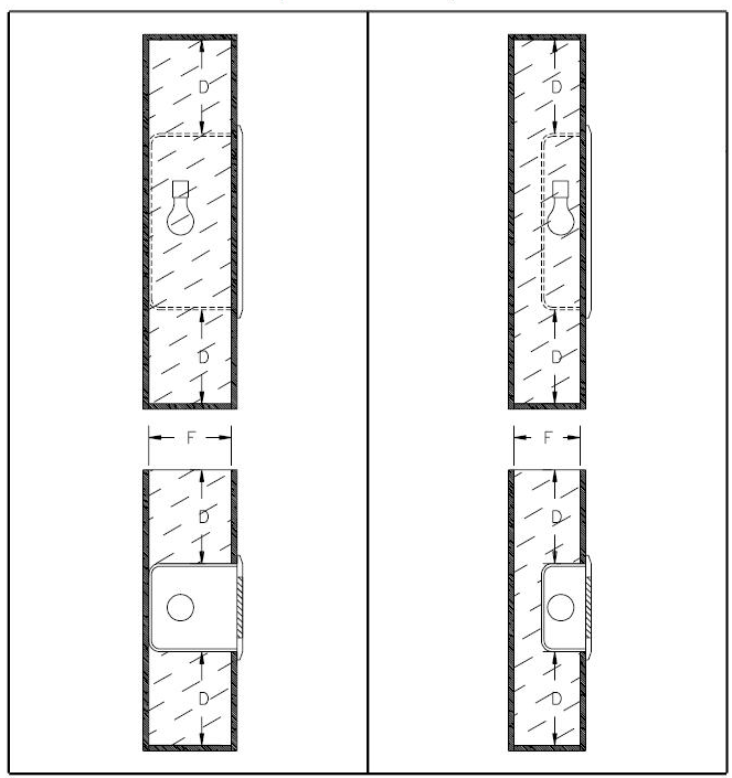 recessed box