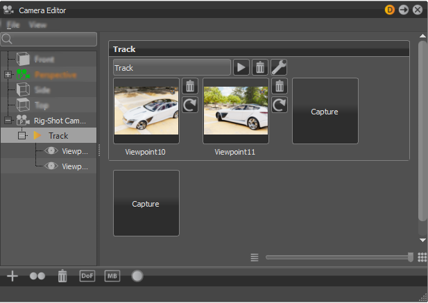 Camera Editor Track Capture