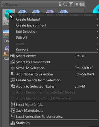 2023 Group Preview context menu