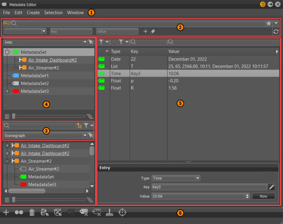 Metadata Editor labelled