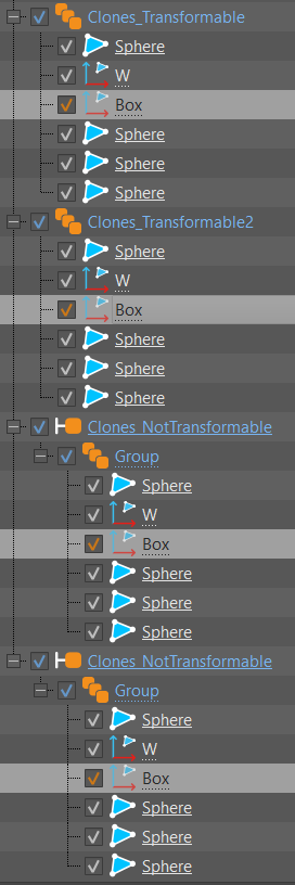 Example of Select All Clones