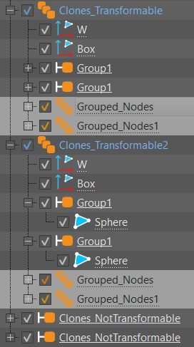 Example of Select All Transformable Clones