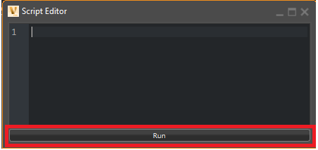 Script Editor with Run button