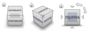 Cambio de la orientación de la vista de un modelo con ViewCube