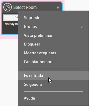 Is Input menu option with its checkmark cleared