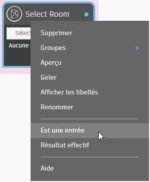 Is Input menu option with its checkmark cleared