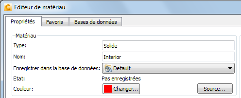 éditeur de matériau