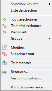 cliquer avec le bouton droit de la souris sur Résoudre