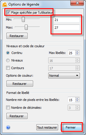 différences de température