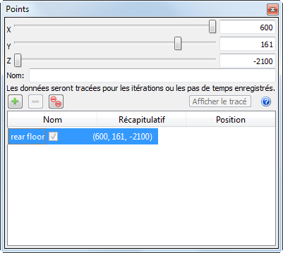 spécifier les coordonnées