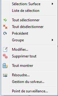 matériau, clic droit sur modifier