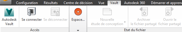 onglet Vault