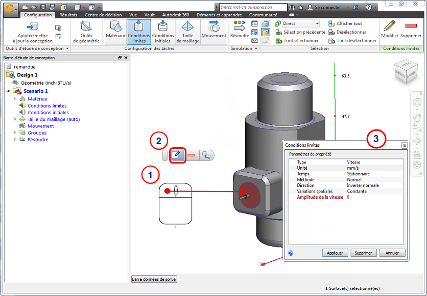 travailler près du modèle