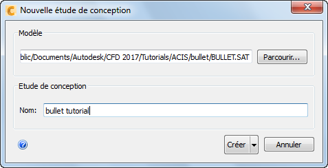 nouvelle étude de conception