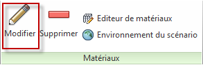 modifier le matériau