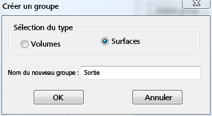 sélectionner les surfaces