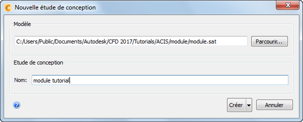nouvelle étude de conception