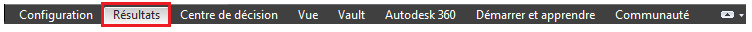 onglet Résultats