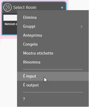 Is Input menu option with its checkmark cleared
