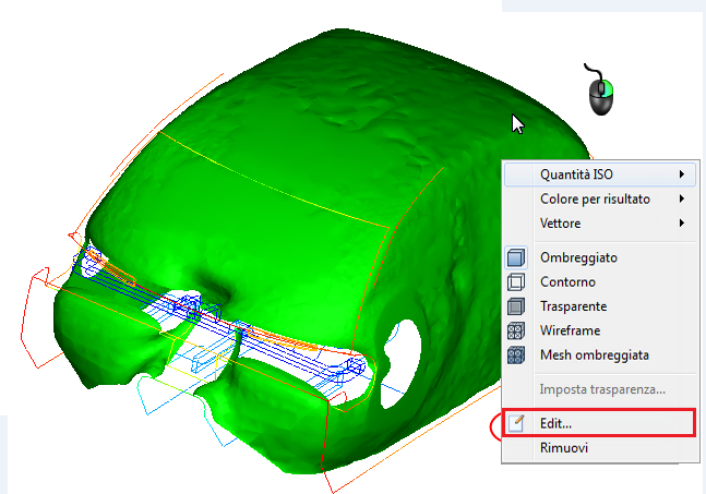 modificare l'isosuperficie