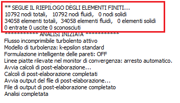 numero di mesh finale