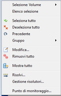 fare clic con il pulsante destro fuori dal modello