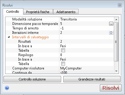 Intervalli di salvataggio
