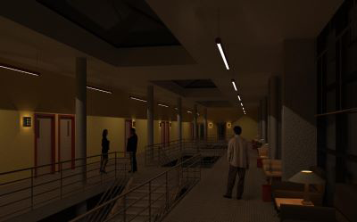 A Revit rendering with 25% light