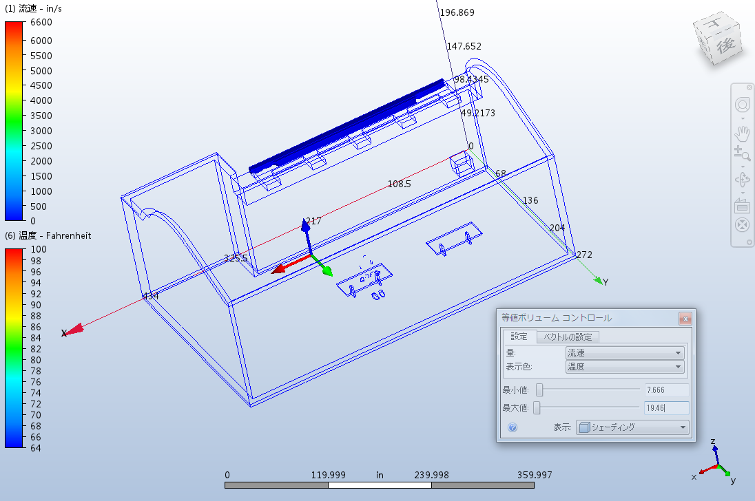 等値ボリュームによる結果
