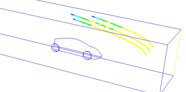質量粒子の初期経路
