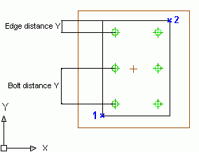 Edge Distance Meaning Bolts Dialog: Distance Tab