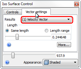 vector settings