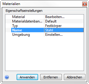 Materialien anwenden
