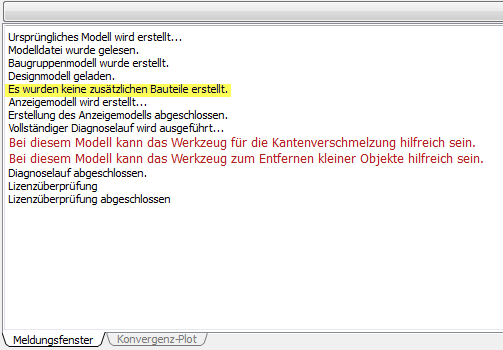 Keine zusätzlichen Teile