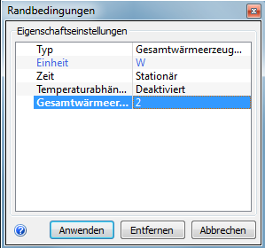 Dialogfeld Randbedingungen