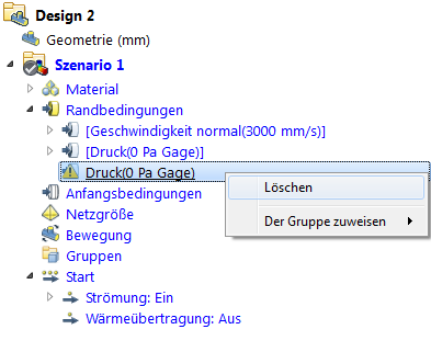 Verlorene Einstellungen