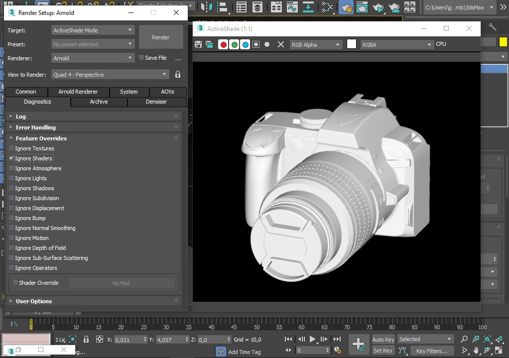 Camera Product Visualization