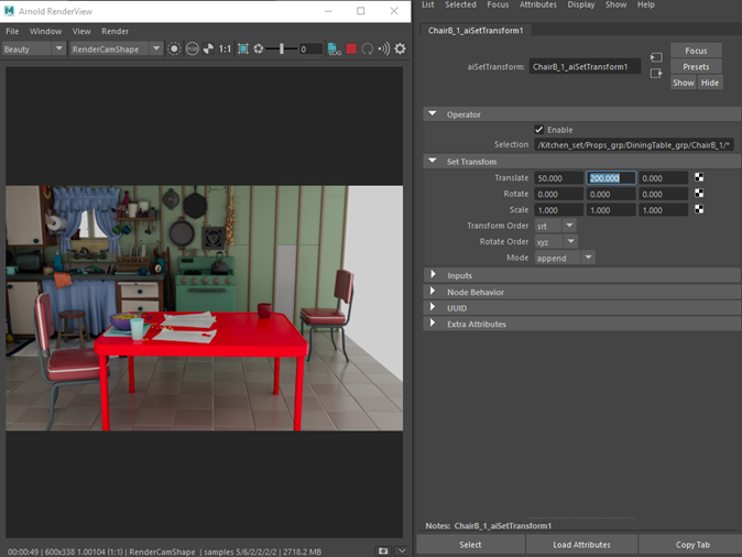 Look-dev with the Kitchen Set USD Scene