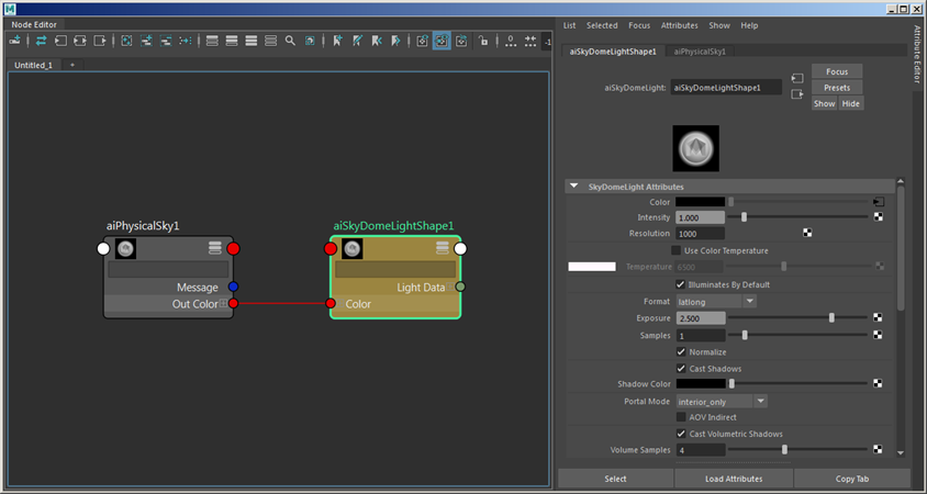 Rendering Clouds using the Volume Shader
