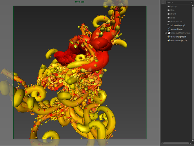 Rendering Paint Effects Curves using Override Sets