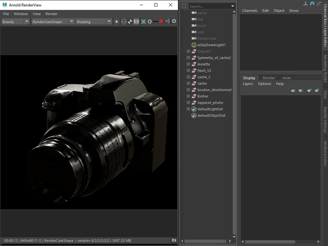 Camera Product Visualization
