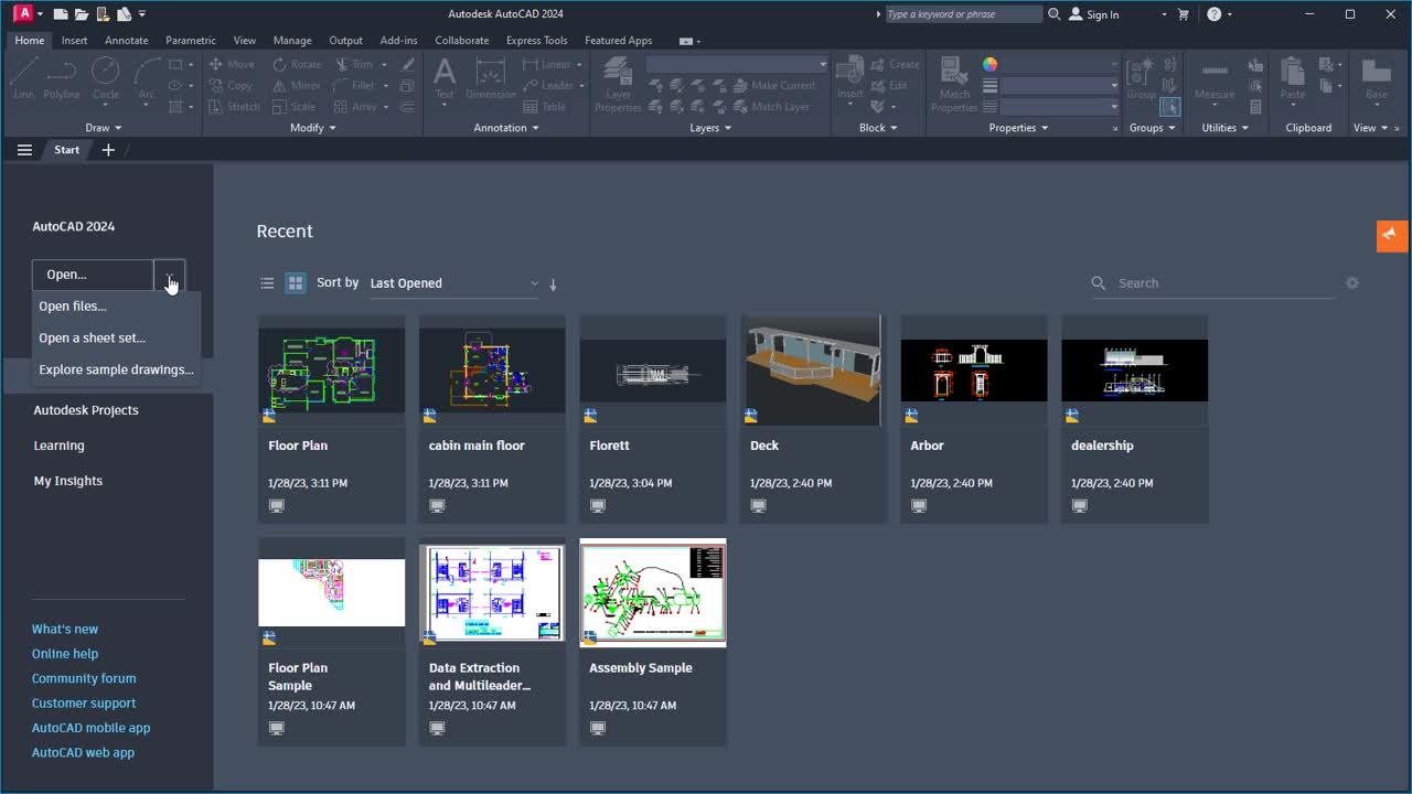 Классический интерфейс в AutoCAD 2015...2024