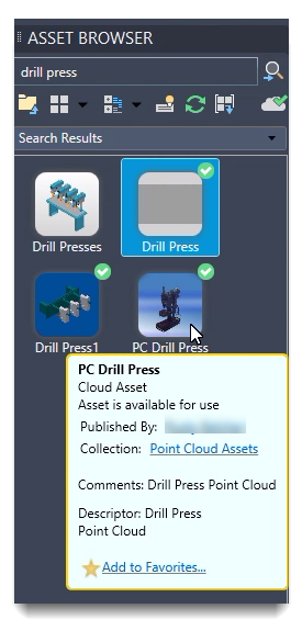 To Publish an Asset in AutoCAD