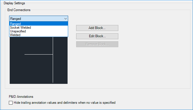 AutoCAD Plant 3D 2024 Help | About End Connections | Autodesk