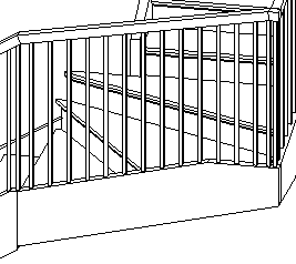 Classic wrought iron railing design vector illustration sketch Stock Vector   Adobe Stock