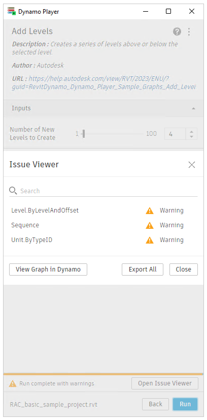image Issue Viewer dialog