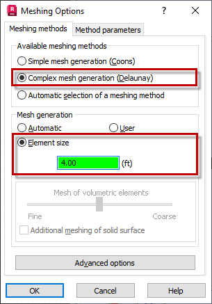 Meshing Options